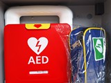 detail defibrilátora AED